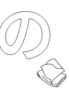 ひらがな「の」の塗り絵