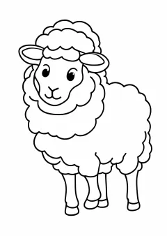 数字ぬりえ・ひつじ（脳トレ）