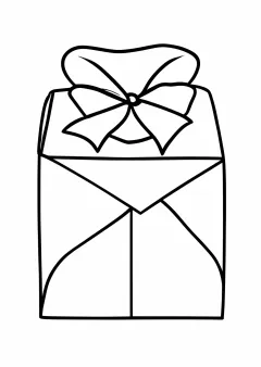 お年玉袋の塗り絵