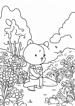 モネ風・絵画の塗り絵