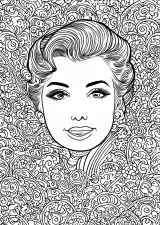 マリリン・モンローの塗り絵