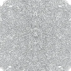 レース模様の塗り絵（大人向け）
