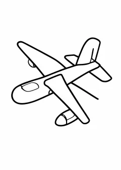 数字ぬりえ・ひこうき（脳トレ）
