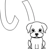 ひらがな「い」の塗り絵