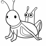 ばったの塗り絵
