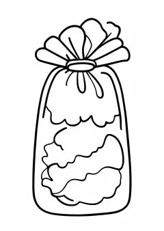 七五三袋の塗り絵