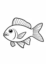 魚（熱帯魚）の塗り絵