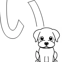 ひらがな「い」の塗り絵
