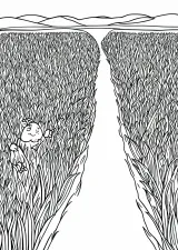田んぼの塗り絵