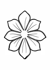 梅鉢文様の塗り絵