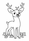 しかの塗り絵