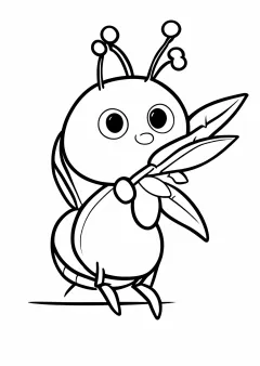 ありの塗り絵