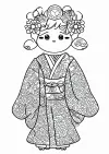 着物の塗り絵