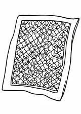 手ぬぐいの塗り絵