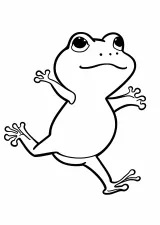 カエルの塗り絵