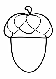 どんぐりの塗り絵