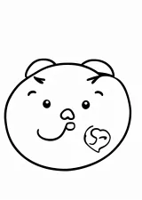 福笑いの塗り絵