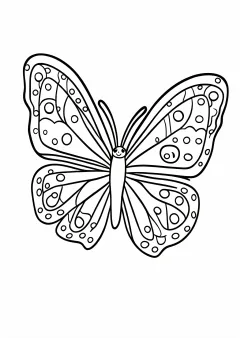ちょうちょの塗り絵