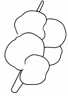 おだんごの塗り絵