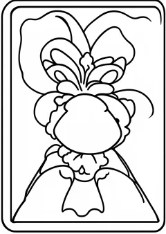 メンコの塗り絵