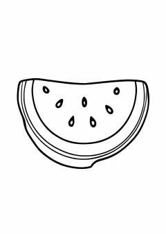 数字ぬりえ・すいか（脳トレ）