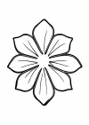 梅鉢文様の塗り絵