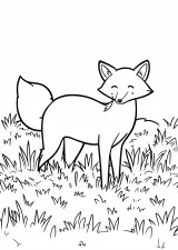 きつねの塗り絵