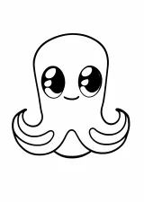 いかの塗り絵