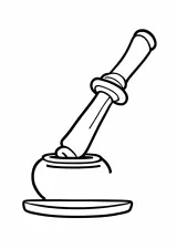 硯の塗り絵
