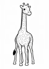 キリンの塗り絵