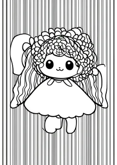 縞文様の塗り絵