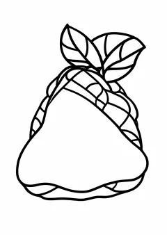 桜餅の塗り絵
