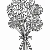 敬老の日の花束（りんどう・小菊）