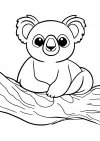 数字ぬりえ・こあら（脳トレ）