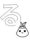 ひらがな「る」の塗り絵