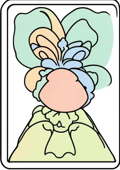 メンコの塗り絵（見本）
