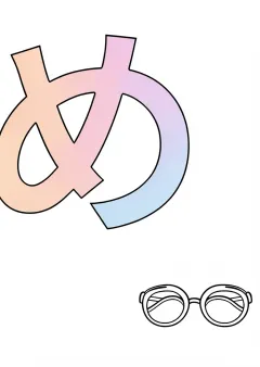 ひらがな「め」の塗り絵（見本）